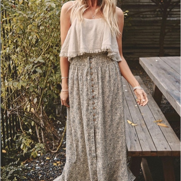 LAST3🧁 TYLER- Boho Maxi skirt - Picture 3 of 12